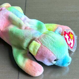 1999 4215 Chicago Cubs Sammy Sosa Bear Pastel Tie-Dye Plush Ty Beanie Baby MWMT